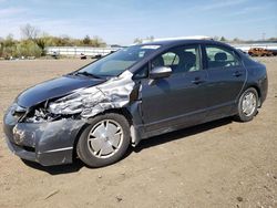 Salvage cars for sale at Columbia Station, OH auction: 2009 Honda Civic Hybrid