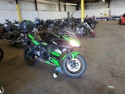 Salvage cars for sale from Copart Denver, CO: 2017 Kawasaki EX650 F