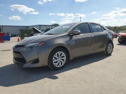 Salvage cars for sale from Copart Orlando, FL: 2019 Toyota Corolla L