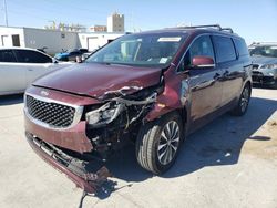 Salvage cars for sale from Copart New Orleans, LA: 2017 KIA Sedona EX