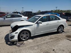 Vehiculos salvage en venta de Copart Indianapolis, IN: 2012 Mercedes-Benz C 300 4matic