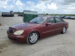 Salvage cars for sale from Copart West Palm Beach, FL: 2003 Mercedes-Benz S 500