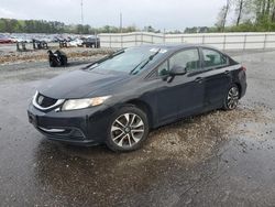 Vehiculos salvage en venta de Copart Dunn, NC: 2013 Honda Civic EX