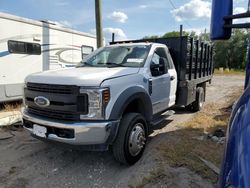 Salvage trucks for sale at Riverview, FL auction: 2018 Ford F450 Super Duty