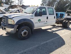 Salvage trucks for sale at Van Nuys, CA auction: 2006 Ford F450 Super Duty