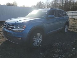 Salvage cars for sale at Windsor, NJ auction: 2019 Volkswagen Atlas SE