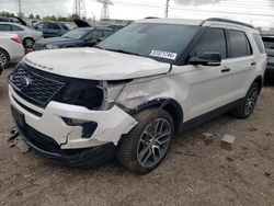 Salvage cars for sale from Copart Elgin, IL: 2018 Ford Explorer Sport