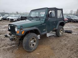 Jeep salvage cars for sale: 2000 Jeep Wrangler / TJ SE