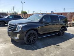 Salvage cars for sale from Copart Wilmington, CA: 2015 Cadillac Escalade ESV