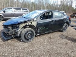 Salvage cars for sale from Copart Bowmanville, ON: 2017 Toyota Corolla L