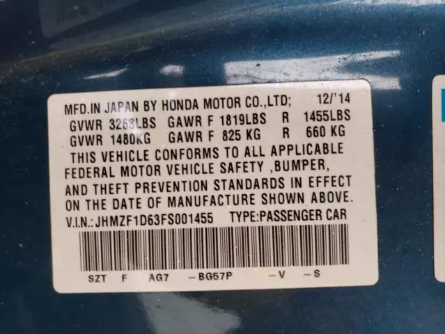2015 Honda CR-Z EX