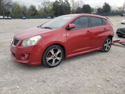 Salvage cars for sale from Copart Madisonville, TN: 2009 Pontiac Vibe GT