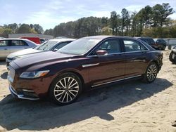 Salvage cars for sale at Seaford, DE auction: 2020 Lincoln Continental