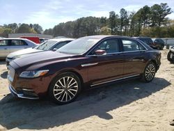 Lincoln salvage cars for sale: 2020 Lincoln Continental