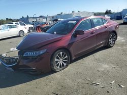 Salvage cars for sale from Copart Vallejo, CA: 2015 Acura TLX Tech
