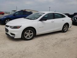 Chevrolet salvage cars for sale: 2018 Chevrolet Malibu LS