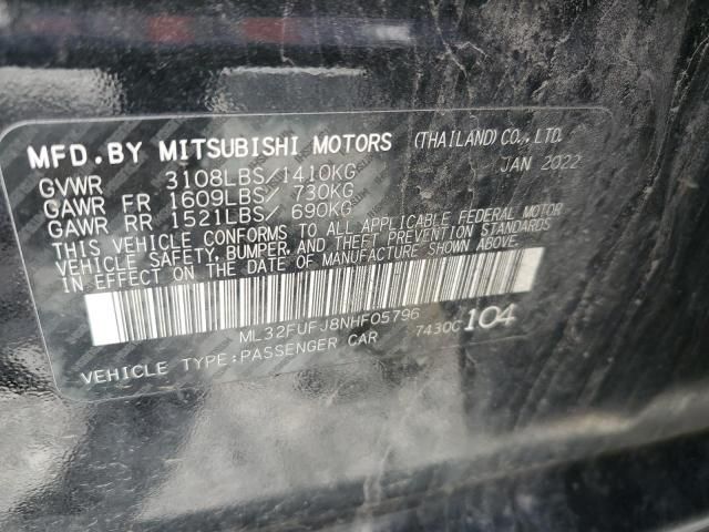 2022 Mitsubishi Mirage G4 ES