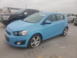 Salvage cars for sale at Grand Prairie, TX auction: 2014 Chevrolet Sonic LTZ