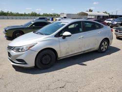 Salvage cars for sale at Fresno, CA auction: 2017 Chevrolet Cruze LS