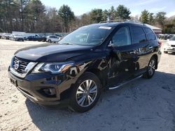 Salvage cars for sale at Mendon, MA auction: 2020 Nissan Pathfinder SL