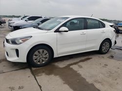 Salvage cars for sale at Grand Prairie, TX auction: 2018 KIA Rio LX
