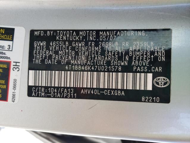 2007 Toyota Camry Hybrid