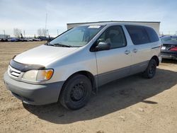 Salvage cars for sale from Copart Rocky View County, AB: 2001 Toyota Sienna CE