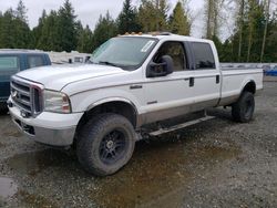 Salvage cars for sale from Copart Arlington, WA: 2005 Ford F350 SRW Super Duty