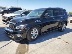 Salvage cars for sale at Grand Prairie, TX auction: 2017 Infiniti QX80 Base