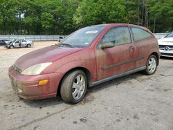 Ford Focus salvage cars for sale: 2001 Ford Focus ZX3