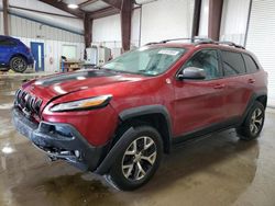 Salvage cars for sale at West Mifflin, PA auction: 2014 Jeep Cherokee Trailhawk