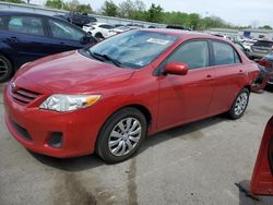 Salvage cars for sale from Copart Glassboro, NJ: 2013 Toyota Corolla Base