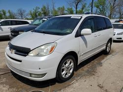 Salvage cars for sale at Bridgeton, MO auction: 2004 Toyota Sienna XLE