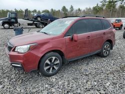 Salvage cars for sale at Windham, ME auction: 2017 Subaru Forester 2.5I Limited