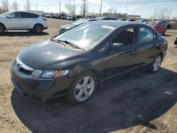Salvage cars for sale from Copart Montreal Est, QC: 2010 Honda Civic LX-S