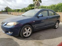 Salvage cars for sale from Copart San Martin, CA: 2005 Mazda 3 I
