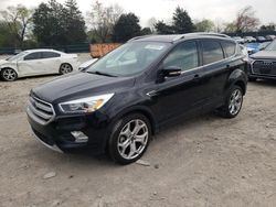 Salvage cars for sale at Madisonville, TN auction: 2017 Ford Escape Titanium