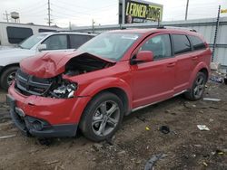 Salvage cars for sale from Copart Chicago Heights, IL: 2018 Dodge Journey Crossroad