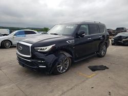 Salvage cars for sale from Copart Grand Prairie, TX: 2018 Infiniti QX80 Base