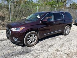 Carros salvage sin ofertas aún a la venta en subasta: 2018 Chevrolet Traverse Premier