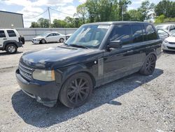 Salvage cars for sale at Gastonia, NC auction: 2010 Land Rover Range Rover HSE Luxury