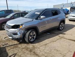 Salvage cars for sale at Woodhaven, MI auction: 2021 Jeep Compass Limited