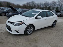 Salvage cars for sale at North Billerica, MA auction: 2016 Toyota Corolla L