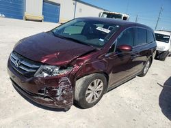 Salvage cars for sale from Copart Haslet, TX: 2015 Honda Odyssey EXL