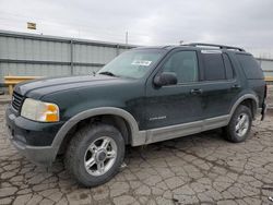 Salvage cars for sale from Copart Dyer, IN: 2002 Ford Explorer XLT