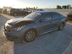 Salvage cars for sale from Copart Houston, TX: 2016 Hyundai Sonata Sport