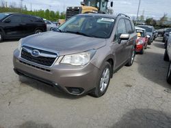 Salvage cars for sale at Bridgeton, MO auction: 2015 Subaru Forester 2.5I Premium