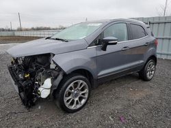 Salvage cars for sale from Copart Ontario Auction, ON: 2019 Ford Ecosport Titanium