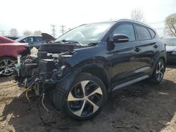 Salvage cars for sale from Copart Elgin, IL: 2018 Hyundai Tucson Sport