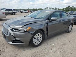 Salvage cars for sale at Houston, TX auction: 2013 Ford Fusion S